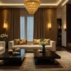 Jak wybrać elegancką złotą lampę do salonu? Inspiracje i pomysły 