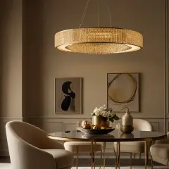 Lampa wisząca ring: Czy złota lampa wisząca ring jest modna?