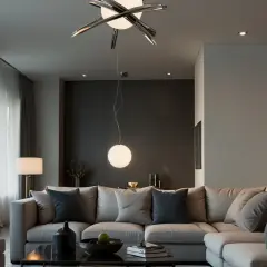 Lampa sufitowa srebrna: Jak wybrać srebrną lampę sufitową do salonu?