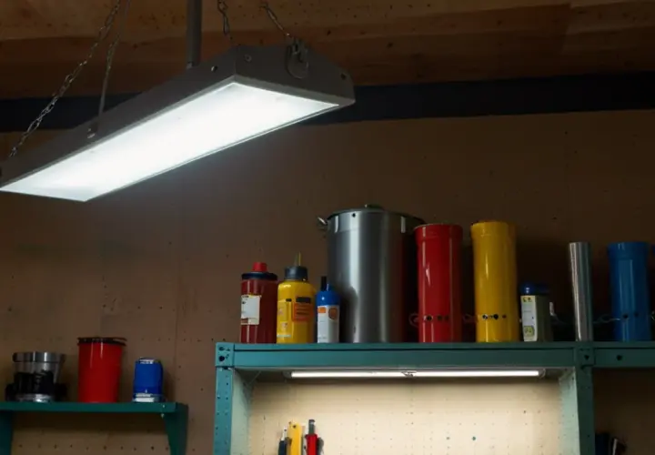 Kolorowa lampa garażowa - stylowe rozwiązanie do Twojego garażu