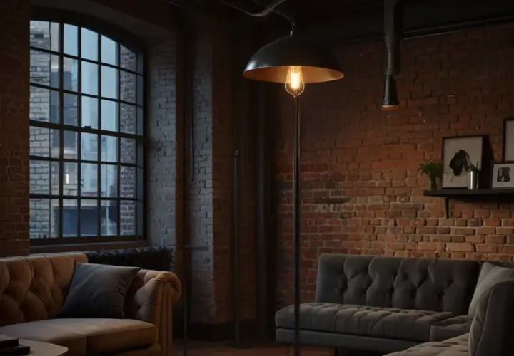 Lampa podłogowa retro: Czy lampa podłogowa retro pasuje do industrialnych wnętrz?