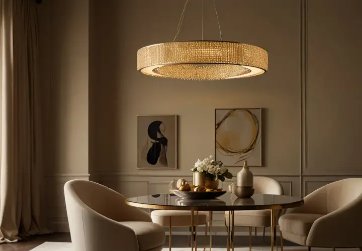 Lampa wisząca ring: Czy złota lampa wisząca ring jest modna?