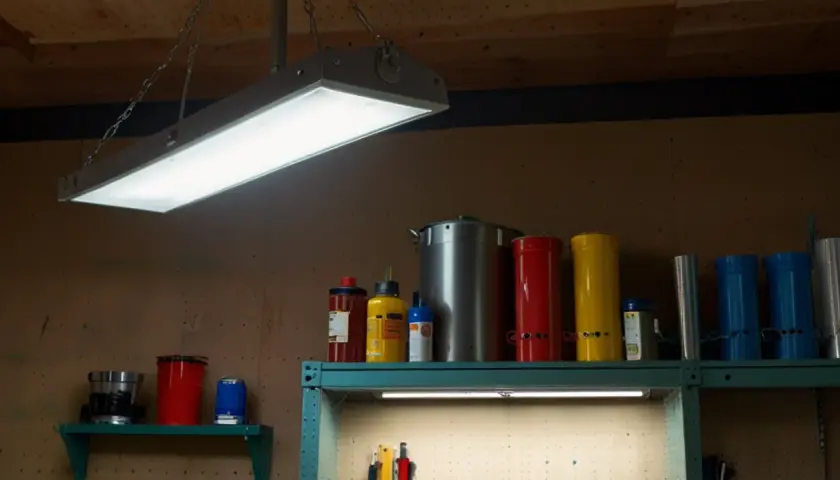 Kolorowa lampa garażowa - stylowe rozwiązanie do Twojego garażu
