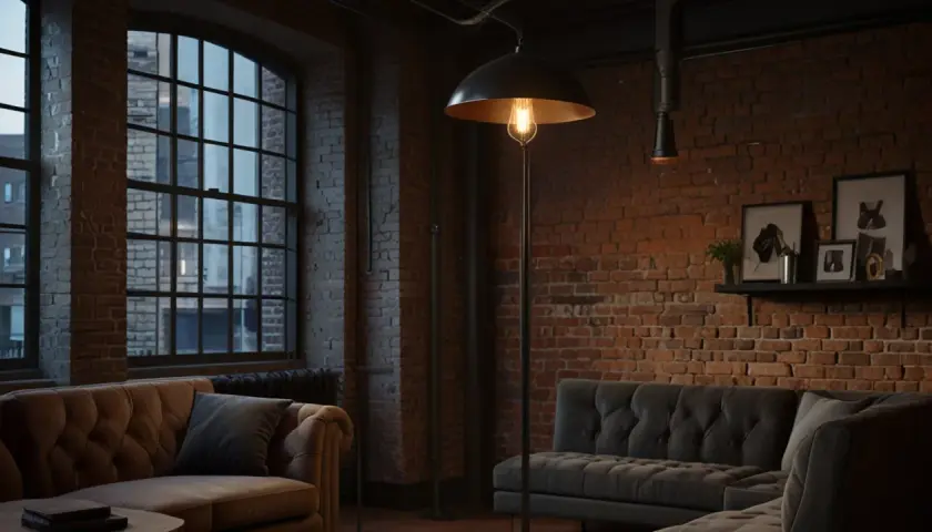 Lampa podłogowa retro: Czy lampa podłogowa retro pasuje do industrialnych wnętrz?