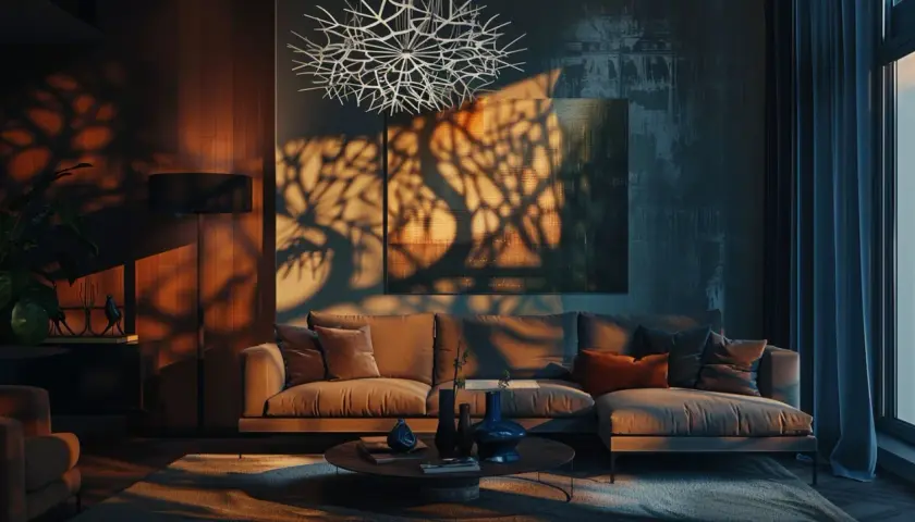 Lampa pająk: Czy lampa pająk jest odpowiednia do salonu?
