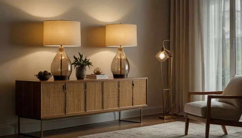 Lampka na komodę: Jakie lampy na komodę do salonu są modne?